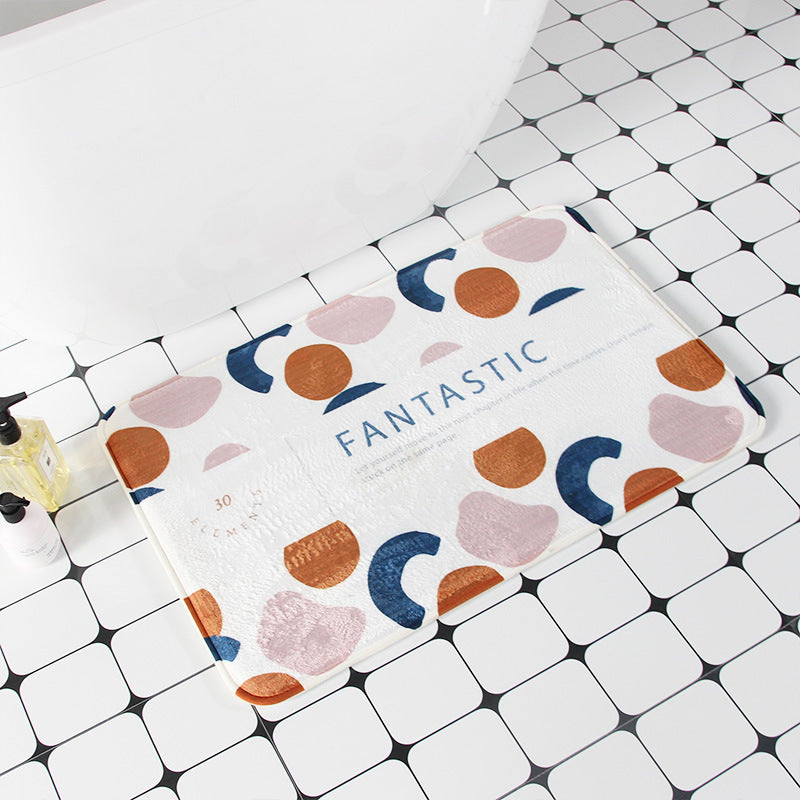 Contemporary Striped Bathroom Mat Kalsten