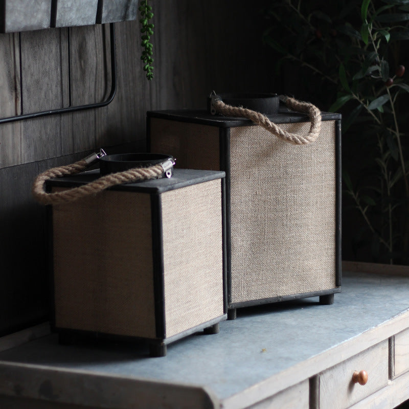 Modern storage basket made of fabric Kalsten
