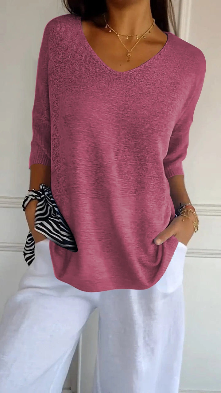 Kalsten | Smoothly knitted Sanbergs with V-neck