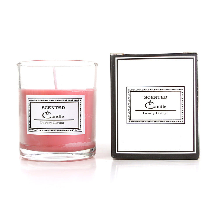 Aromatic Lavender-Scented Glass Candle in Gift Box