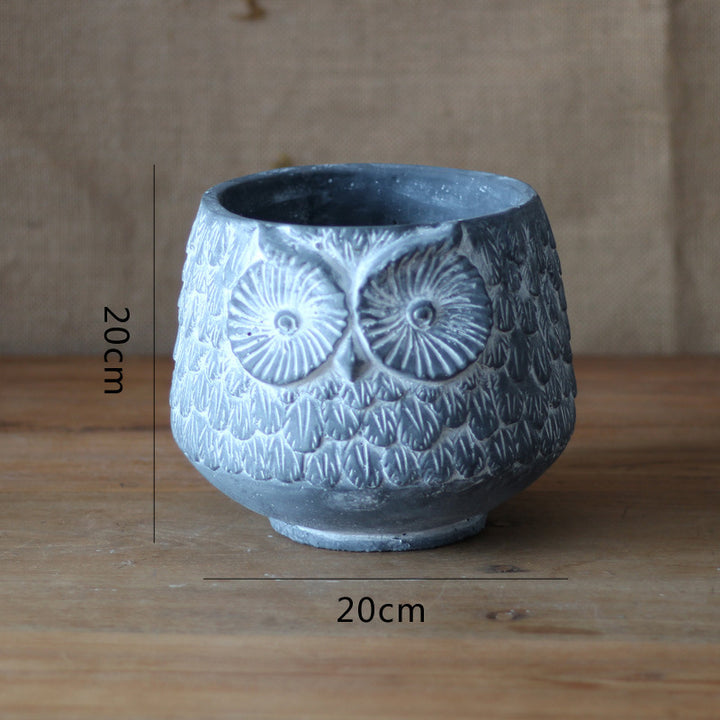 Decorative Owl Ceramic Pot Kalsten