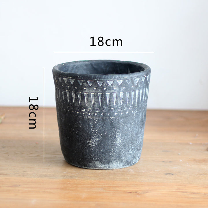 Elegant decorative pot made of high-quality concrete Kalsten