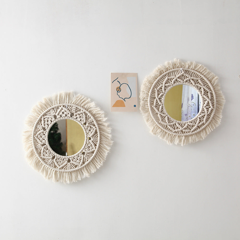 Decorative Macrame Wall Mirror Kalsten