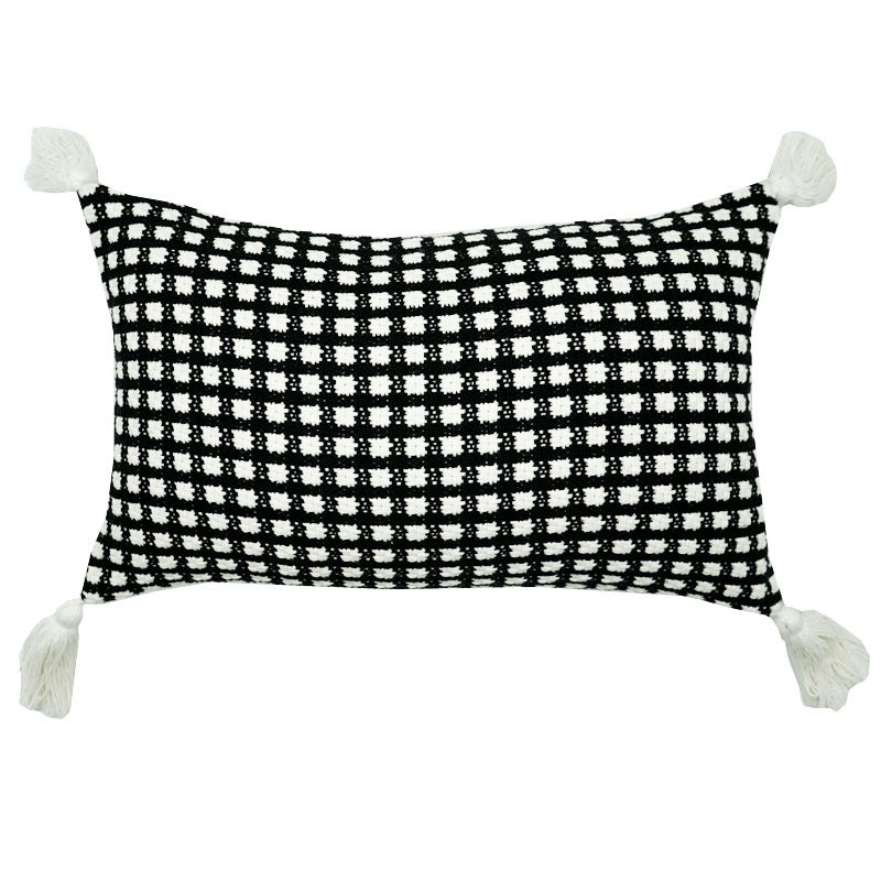 Classic Checkered Decorative Pillow