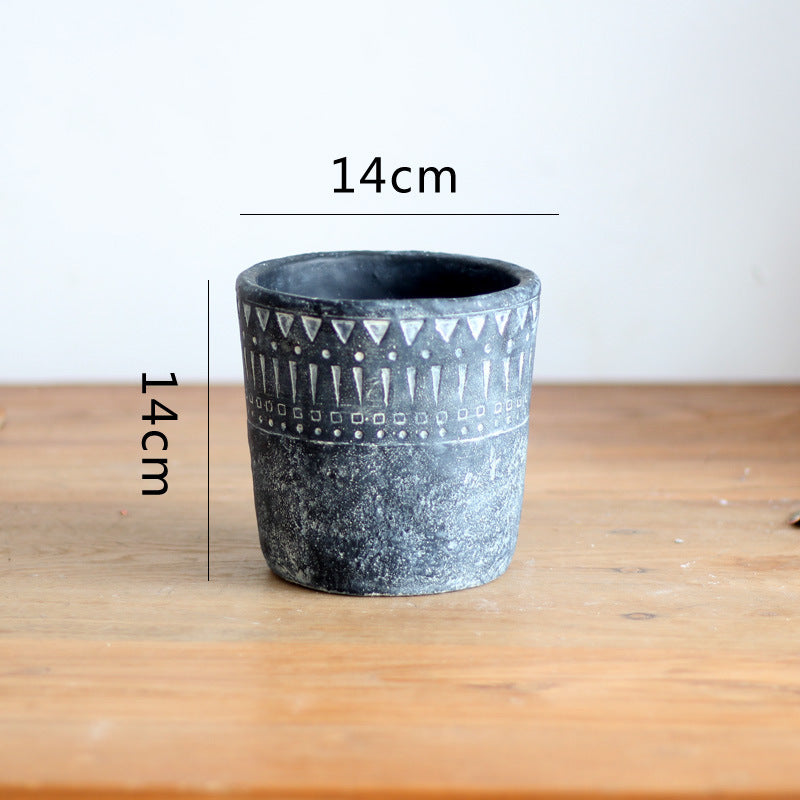 Elegant decorative pot made of high-quality concrete Kalsten