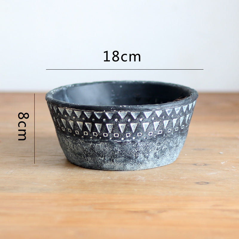Elegant decorative pot made of high-quality concrete Kalsten