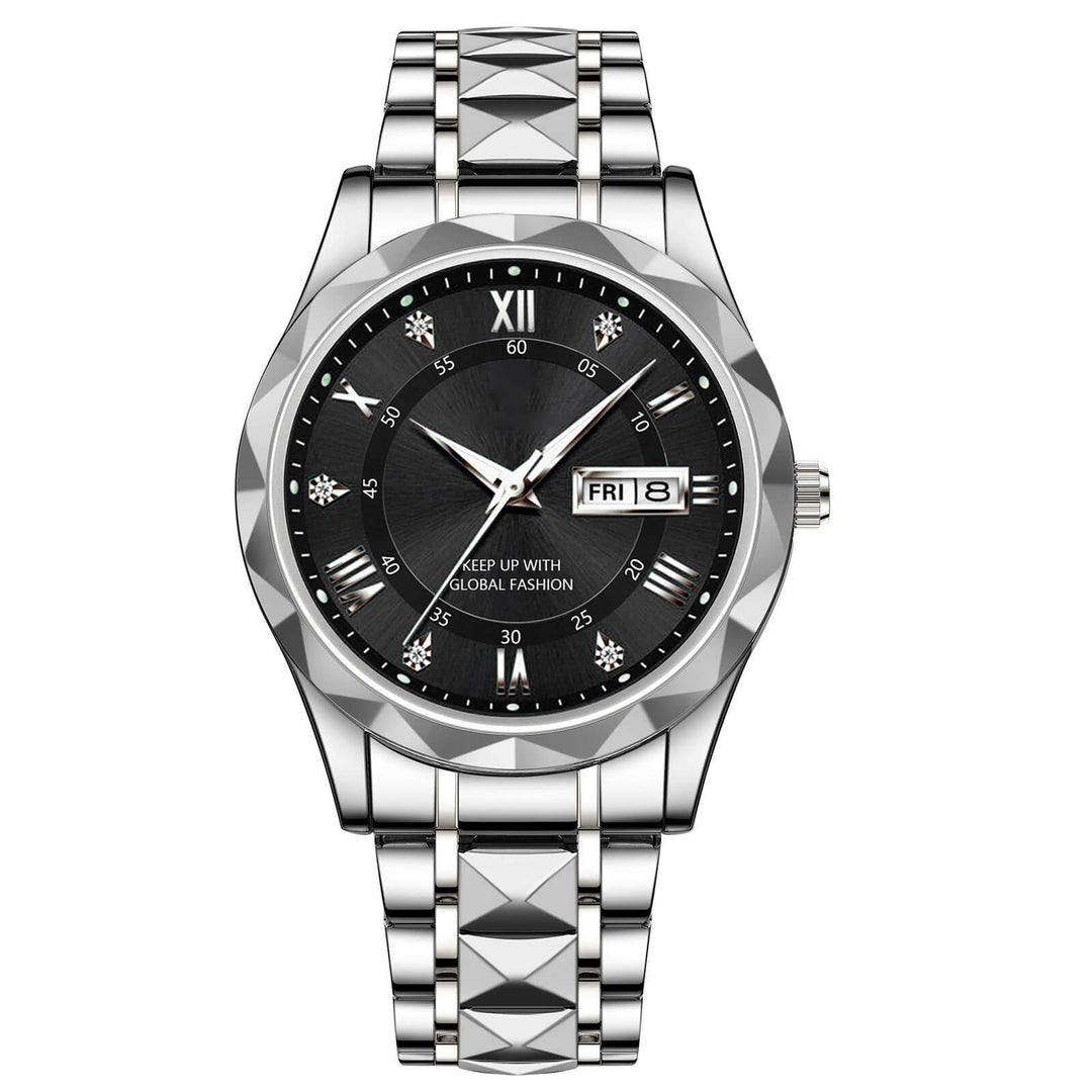 Kalsten | Waterproof Luminous Stainless Steel Two-tone Quartz Men's Watch