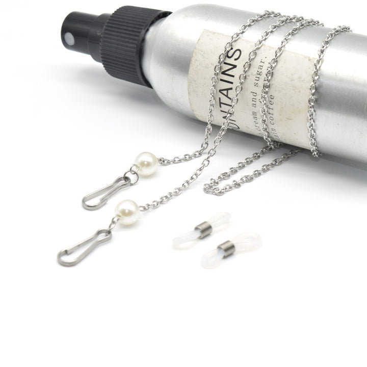 Elegant Pearl-Embellished Eyewear Chain Kalsten