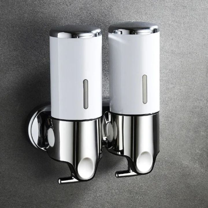 Kalsten | Wall Mounted Soap Dispenser | SudsStation Bathroom Organizer | Stainless Steel & ABS | 16.9 fl oz | Set of 1–3