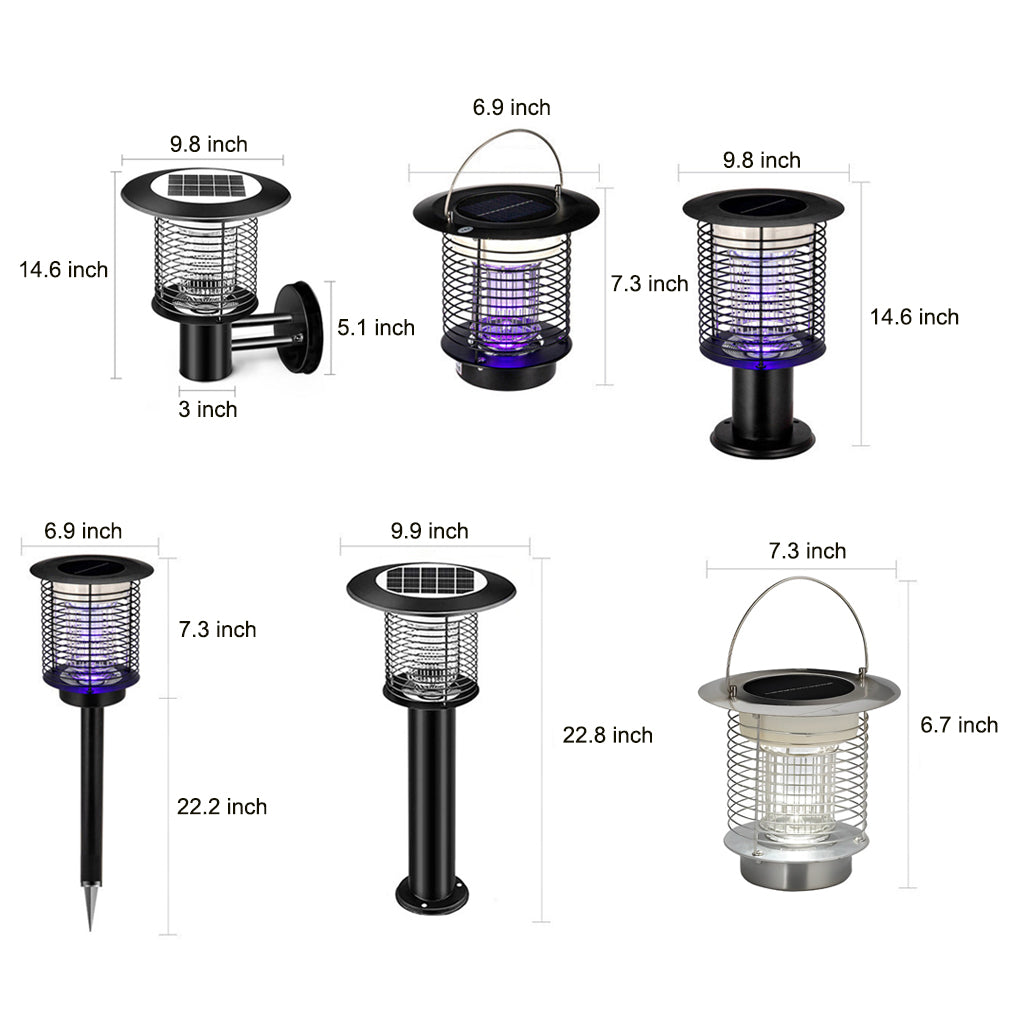 Waterproof USB Solar Bug Zapper Mosquito Killer Lamp Garden Lights | Kalsten