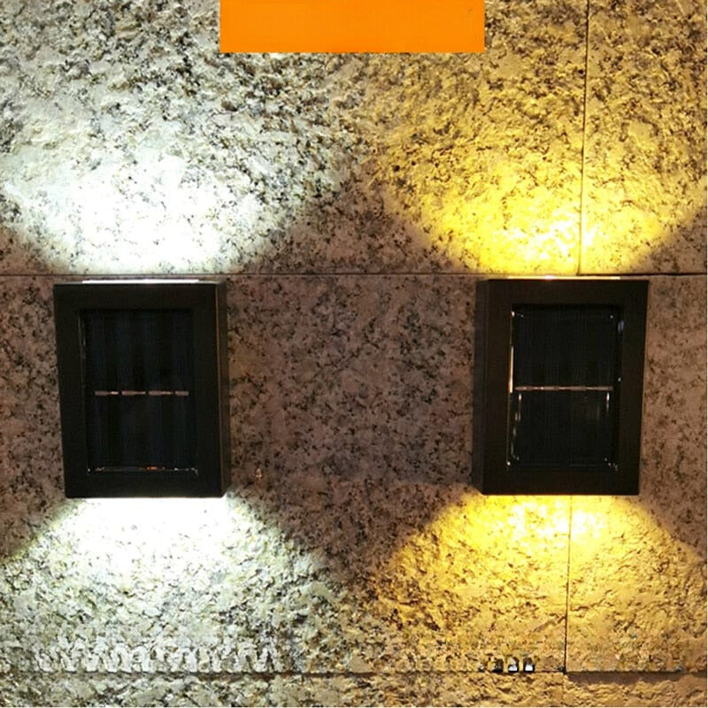 Solar Garden Fence Wall Lamp Noxord
