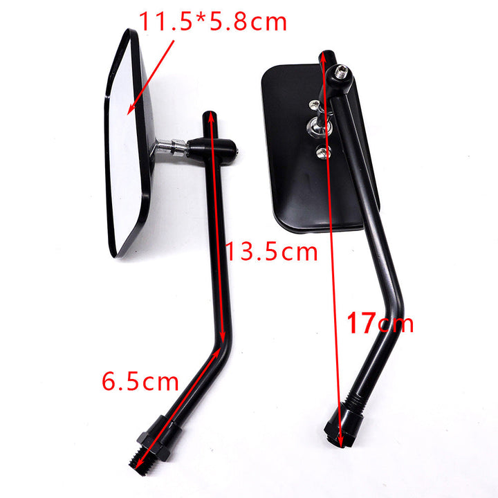 adjustable chrome motorcycle handlebar rearview mirrors with universal clamp mounts Kalsten