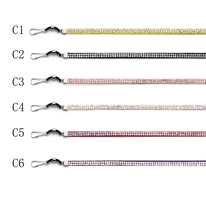 Decorative Crystal-Accent Eyewear Strap Kalsten
