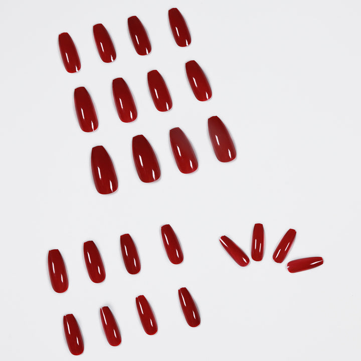 Artful acrylic nails with an elegant high-gloss finish Kalsten