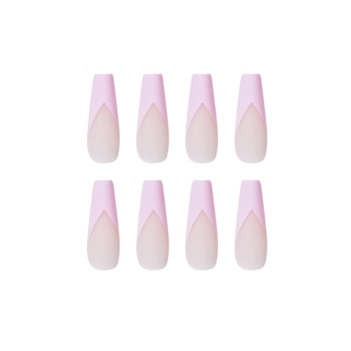 Artistic Nail Extensions with Elegant V-Shape Kalsten