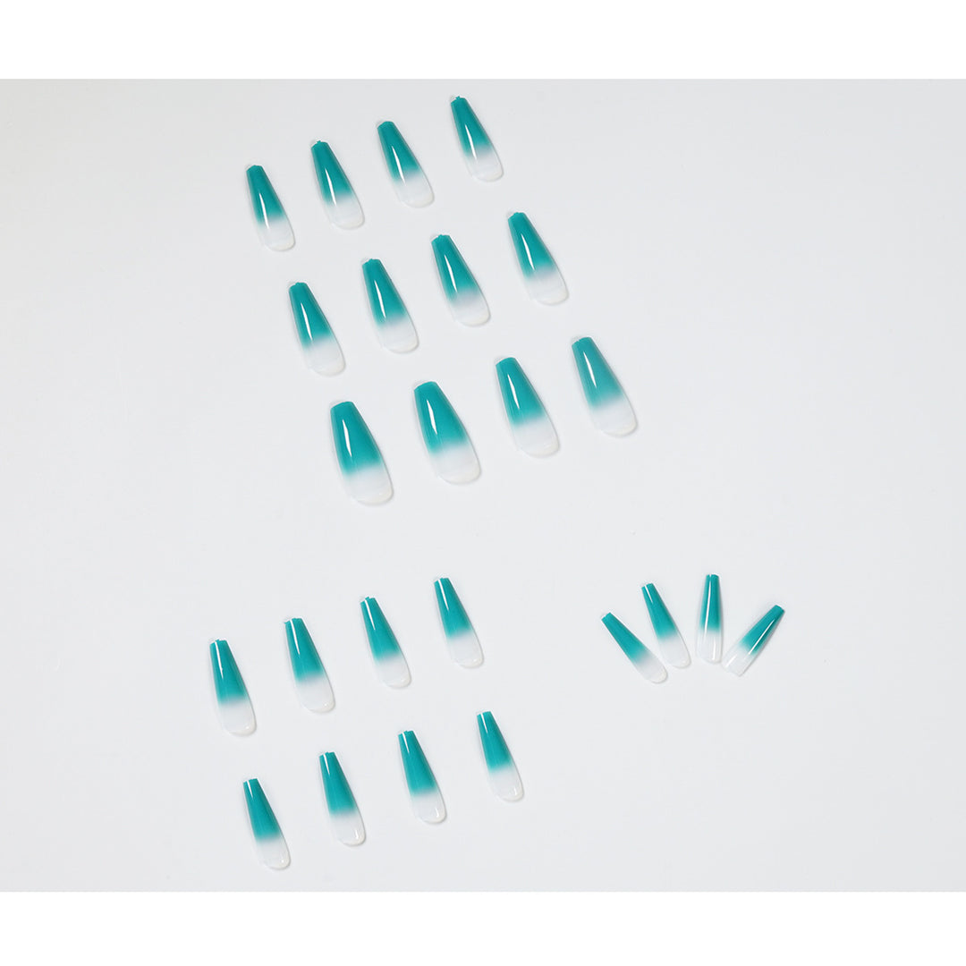 Artful Nail Extensions with Ombre Effect Kalsten