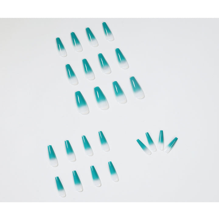 Artful Nail Extensions with Ombre Effect Kalsten