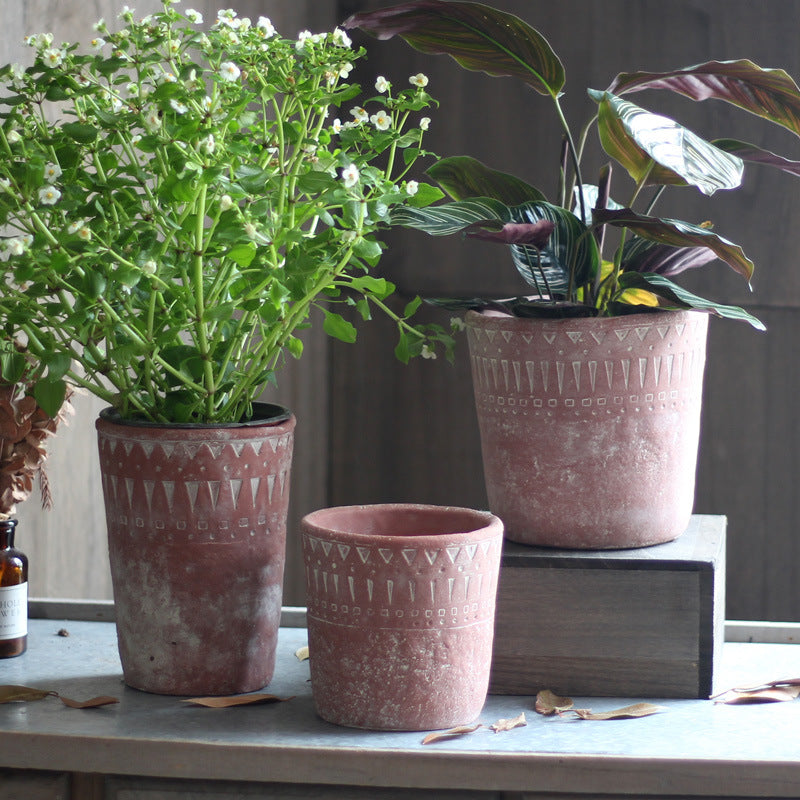 Elegant decorative pot made of high-quality concrete Kalsten