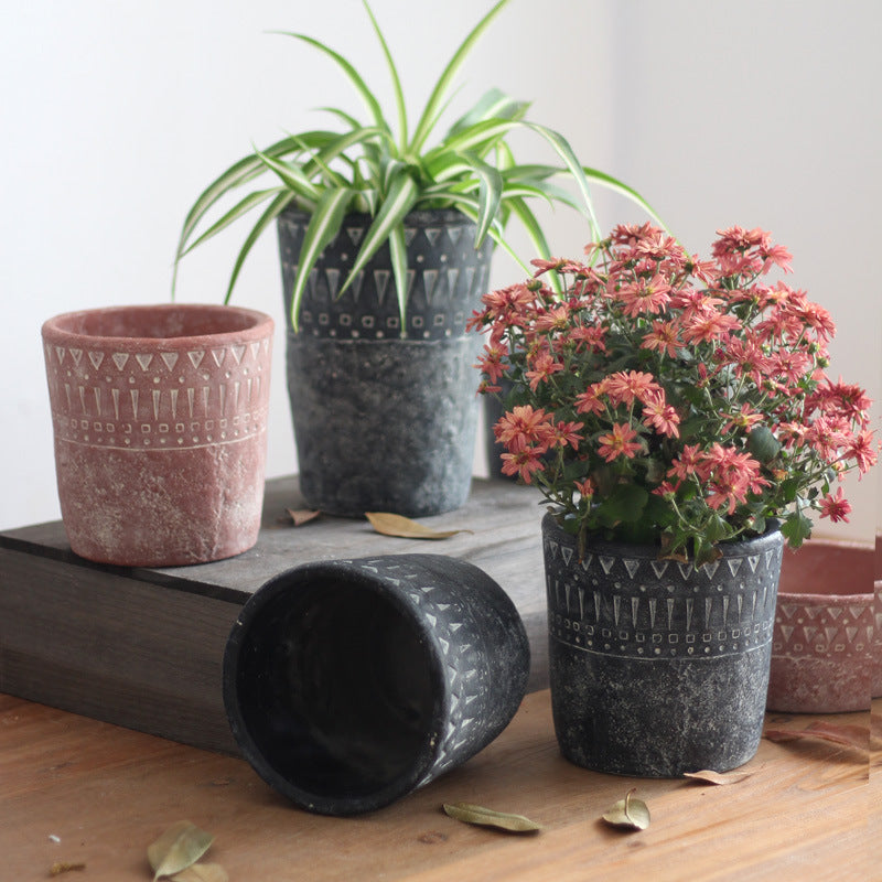 Elegant decorative pot made of high-quality concrete Kalsten