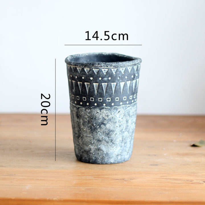 Elegant decorative pot made of high-quality concrete Kalsten