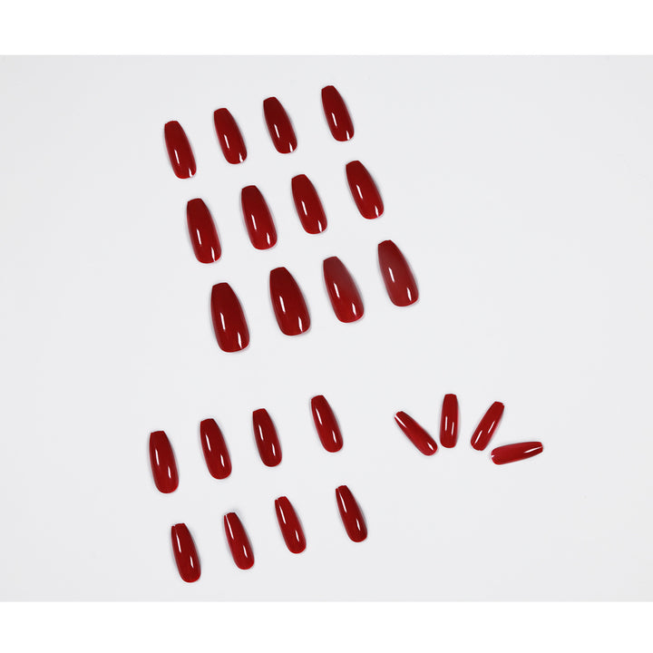 Artful acrylic nails with an elegant high-gloss finish Kalsten