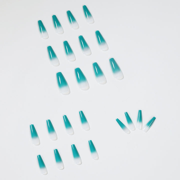 Artful Nail Extensions with Ombre Effect Kalsten