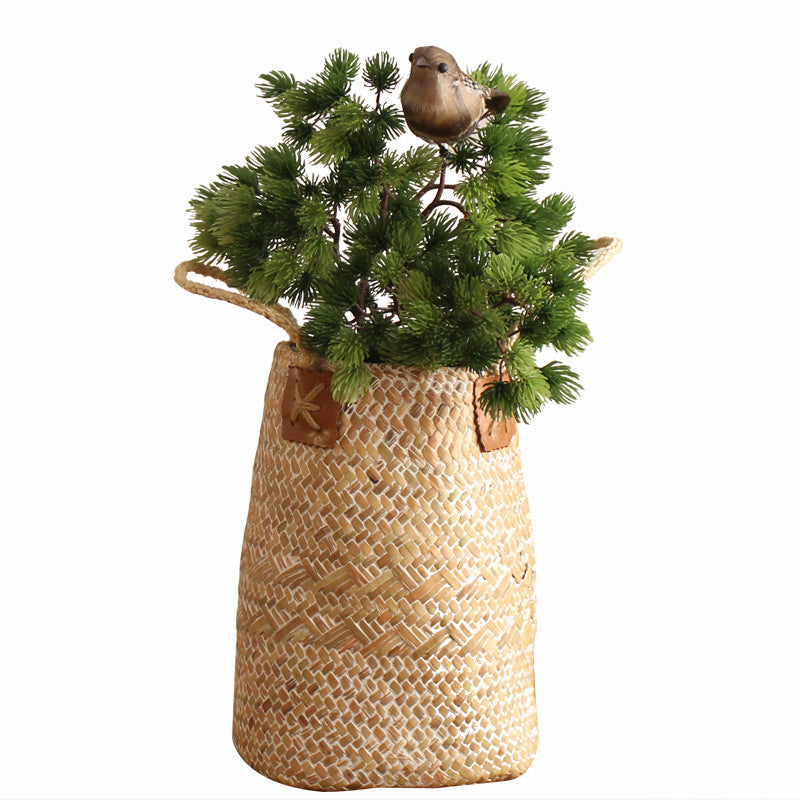 Handcrafted storage basket with natural design Kalsten