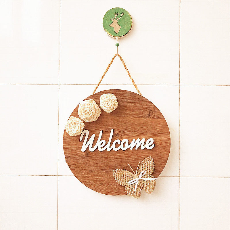 Decorative Wooden Welcome Wall Sign