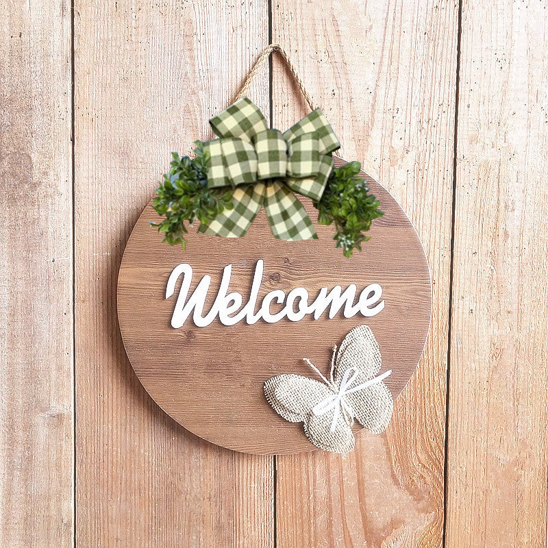 Decorative Wooden Welcome Wall Sign