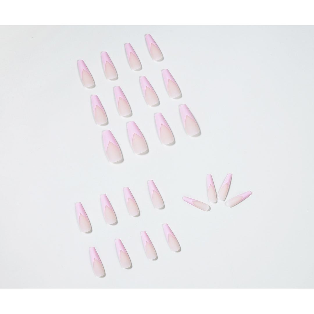 Artistic Nail Extensions with Elegant V-Shape Kalsten