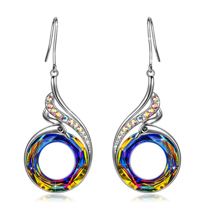 Luxurious Crystal-Embellished Pendant Necklace Kalsten