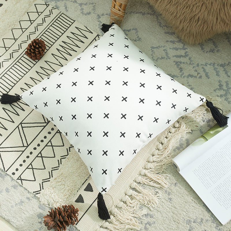 Bohemian Geometric Decorative Pillow