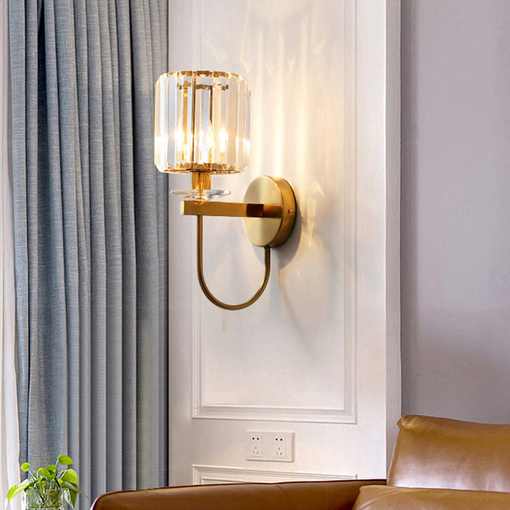 CrystalLux Elegant Wall Lamp - Luxury Cylindrical Design for Modern Interiors Kalsten