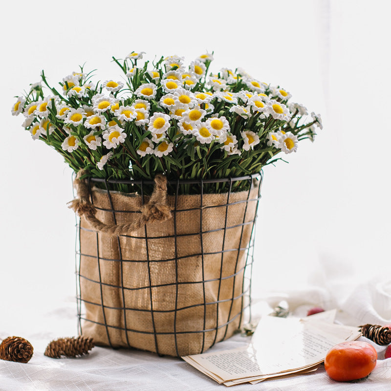 Decorative storage basket with jute lining Kalsten