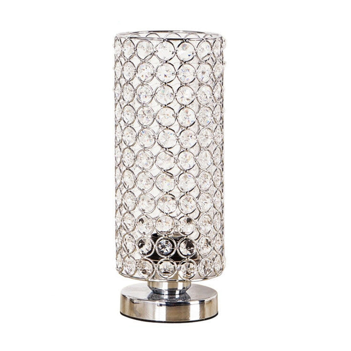 Crystal Table Lamp - Modern Night Light with Chrome Finish | Kalsten