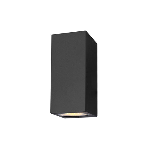 Aluminum Geometric Shaped Wall Sconce Minimalistic Black LED Wall Mount Light for Patio | Kalsten