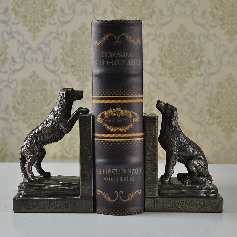 Decorative Dog Bookends