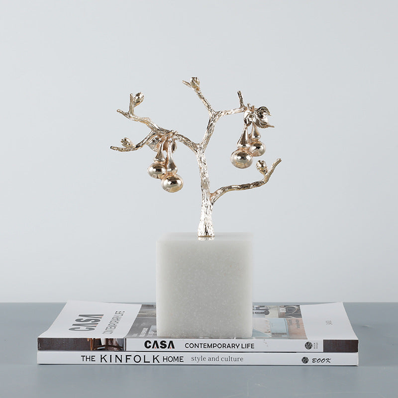 Decorative Silver Tree Sculpture