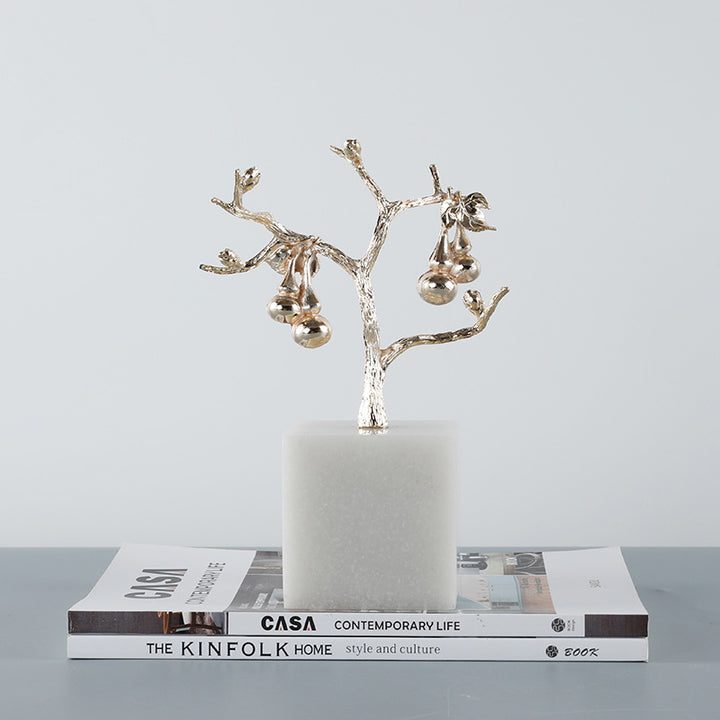 Decorative Silver Tree Sculpture