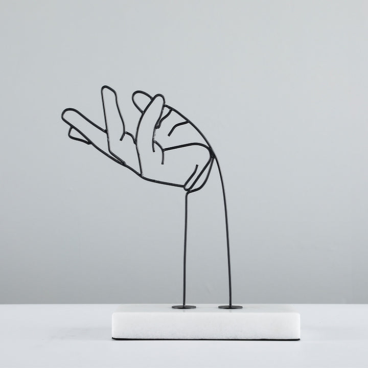 Abstract Hand Gesture Sculpture
