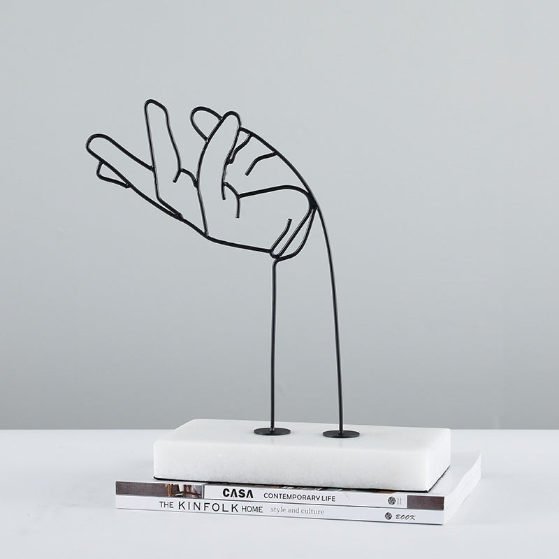 Abstract Hand Gesture Sculpture