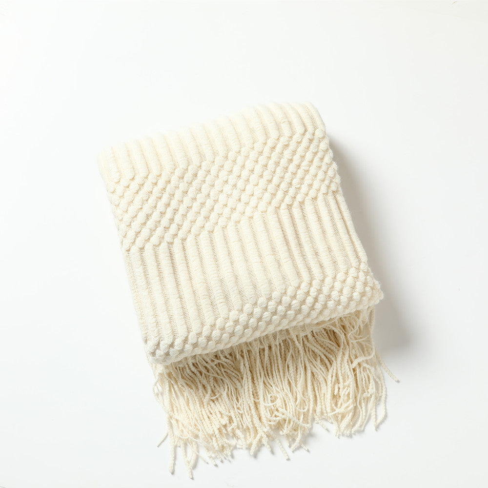 Cozy Textured Throw Blanket