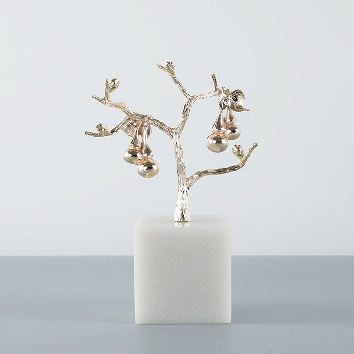 Decorative Silver Tree Sculpture