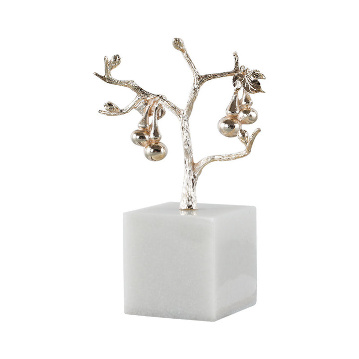 Decorative Silver Tree Sculpture