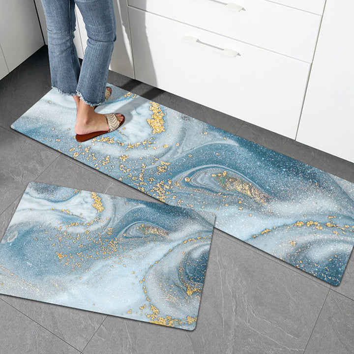 Artistic Marble Console Table Mat Set Kalsten