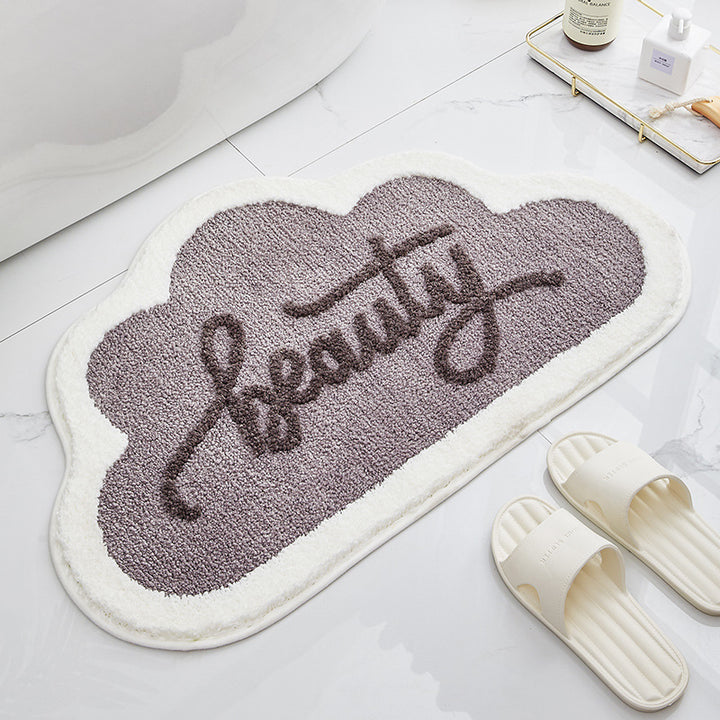 Cloud-Shaped Decorative Bath Mat