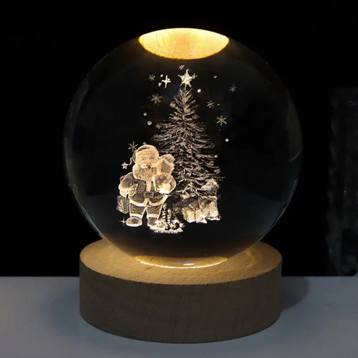 3D Crystal Ball LED Night Light Noxord