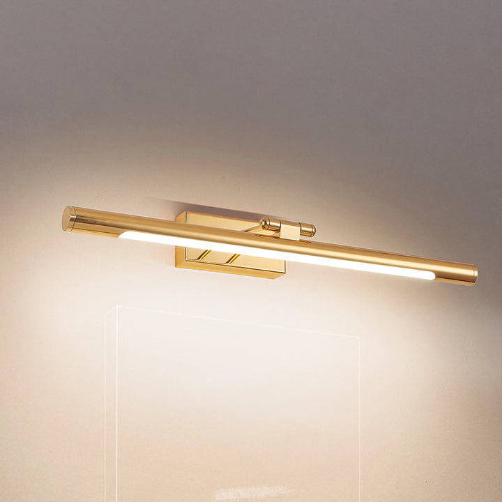 Rotatable Tubular Vanity Wall Sconce Antique Style Metal LED Wall Mount Lighting | Kalsten