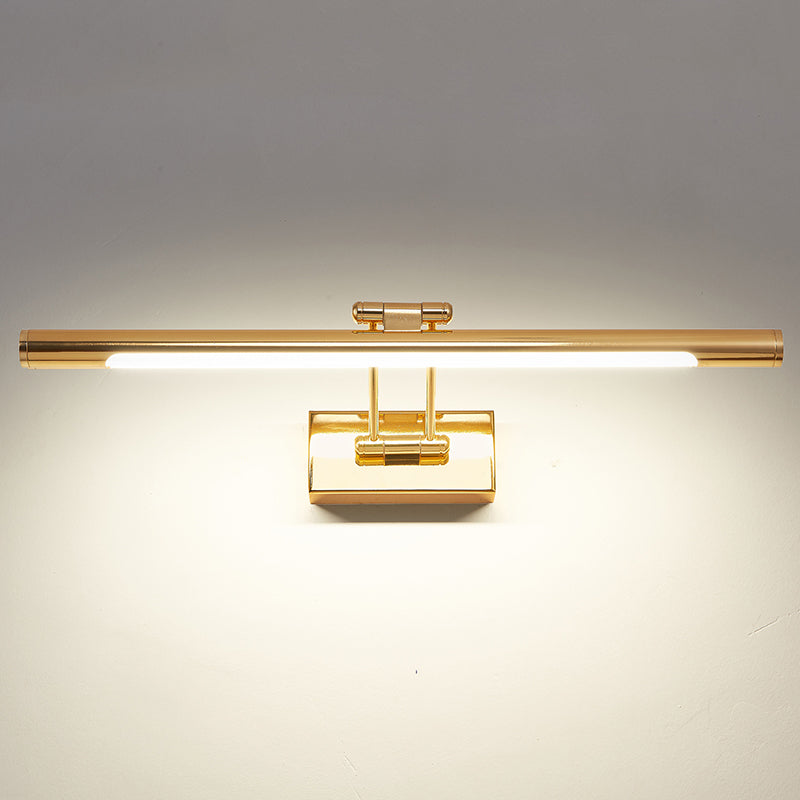 Rotatable Tubular Vanity Wall Sconce Antique Style Metal LED Wall Mount Lighting | Kalsten