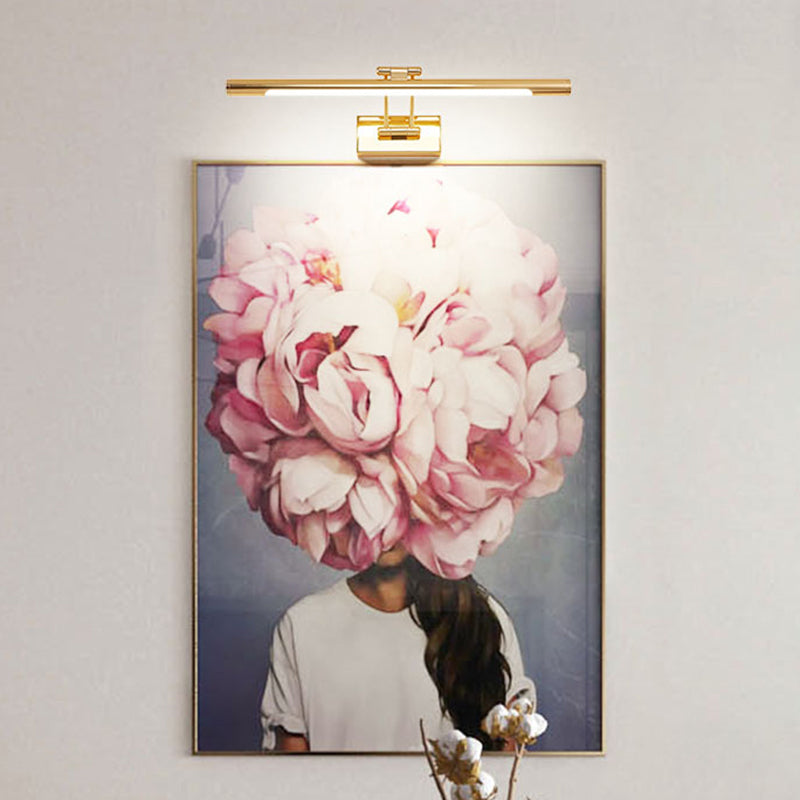 Rotatable Tubular Vanity Wall Sconce Antique Style Metal LED Wall Mount Lighting | Kalsten